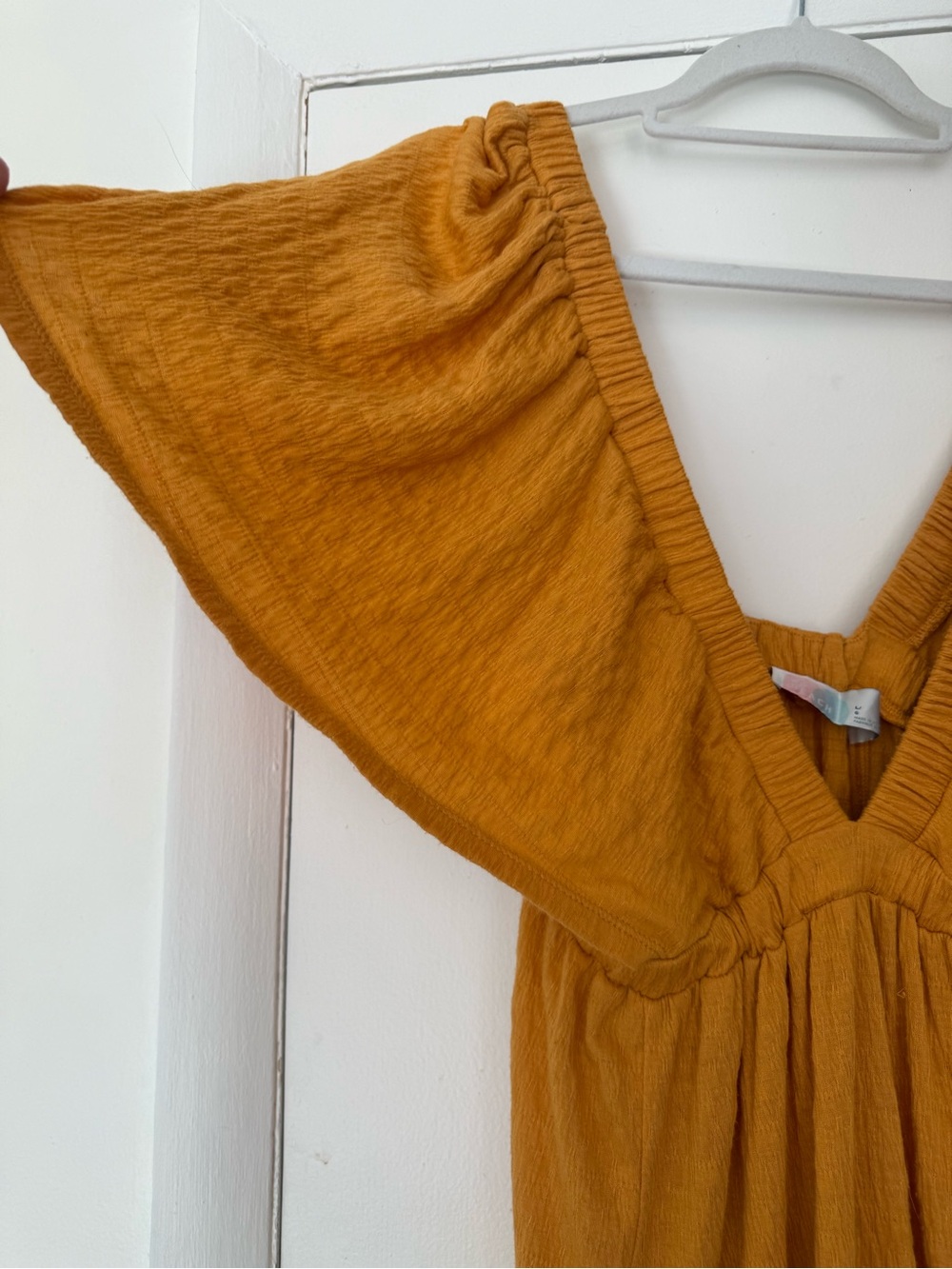 Free People Vibrant Orange Deep V Tiered Maxi Dress - Picture 5 of 7